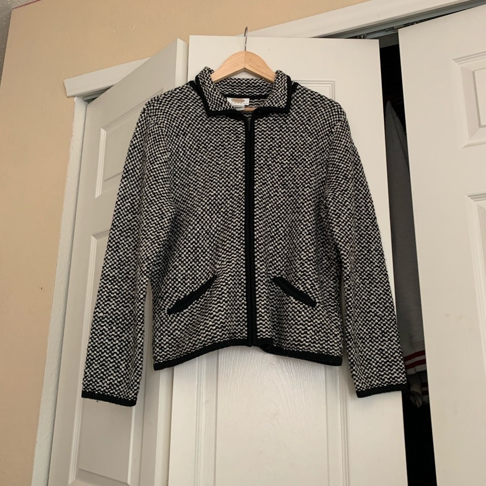 Talbots zip up sweater